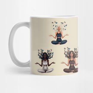 Girls meditating Mug